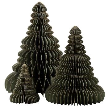 Papirtre grønn i tre størrelser