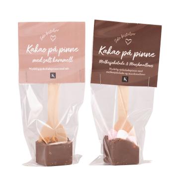 Kakao på pinne i to smaker