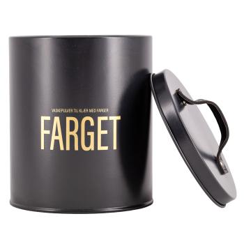 Vaskepulverboks FARGET med lokket av