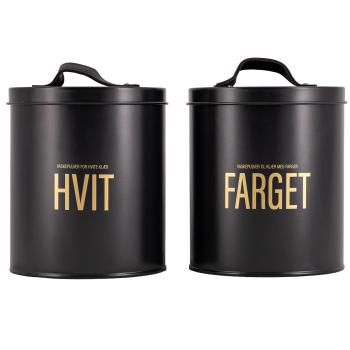 Vaskepulverboks FARGET og hvit