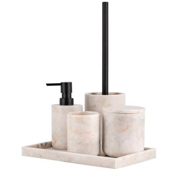marmor baderomsserie beige på fat