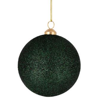 Julekule glitter grønn