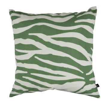 grønn pute i sebramønster