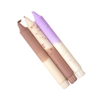 Håndlagede kronelys i 3pk