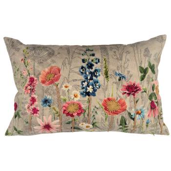 Pute med blomsterengmotiv