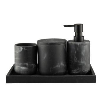 Baderomsserie i sort marmor