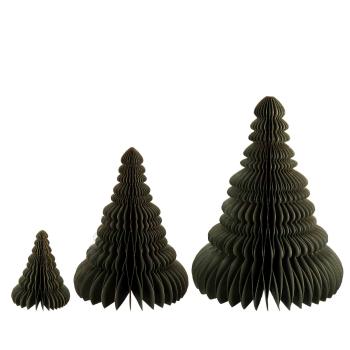 Papirtre grønn i tre størrelser