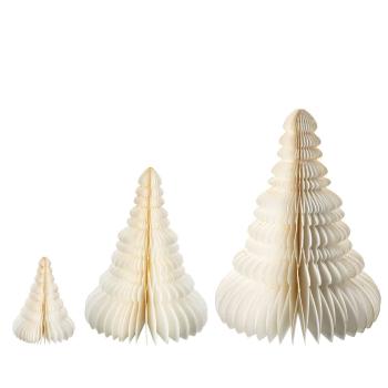 Papirtre creme i tre størrelser