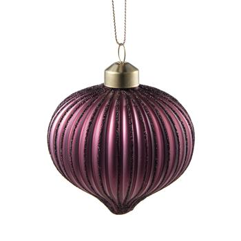 Julekule Dråpe burgunder nærbilde