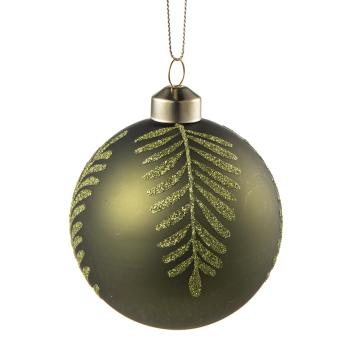 Julekule blader grønn nærbilde