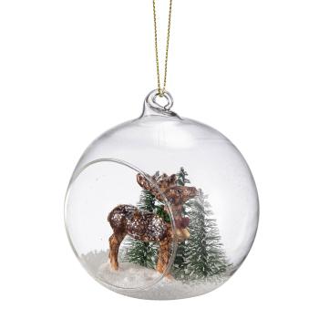 Julekule Reinsdyr glass