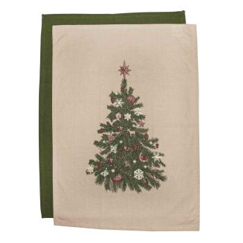 Kjøkkenhåndkle 2pk Nostalgisk tre