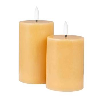 Kubbelys LED karamell i størrelse 12,5 og 15 cm