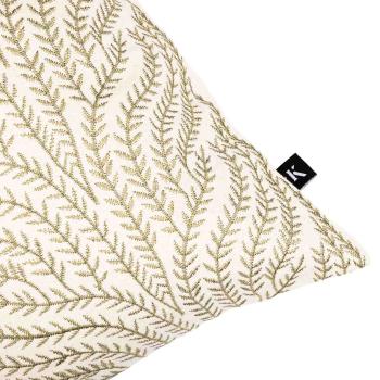 Putetrekk Gren brodert grønn nærbilde