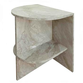 Sidebord Marvel beige marmor finish