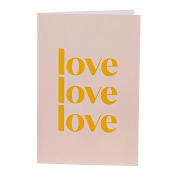 kort med tekst love, love, love