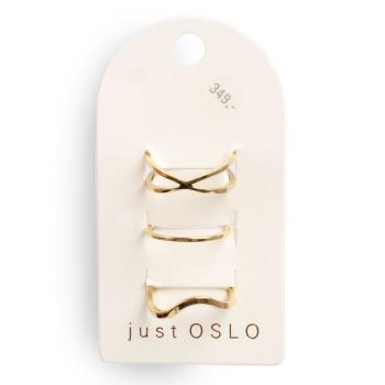 Sett med 3 ulike ringer, plain, G