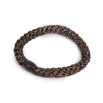 Hårstrikk i sort og gull