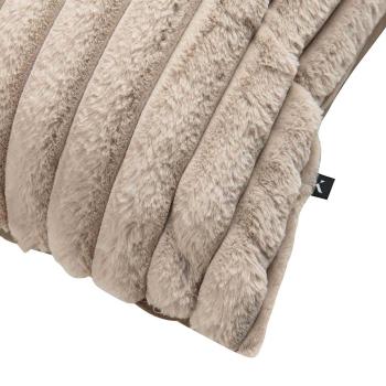 Putetrekk Faux fur striper nærbilde