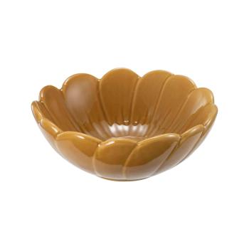 Skål Mia 11cm, oker ovenfra