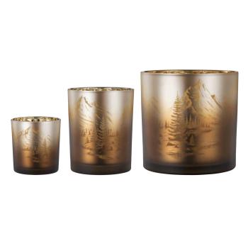 Lyslykt vinterfjell tre størrelser