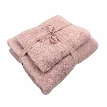 Håndklesett 2 pk rosa