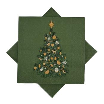 Serviett juletre grønn