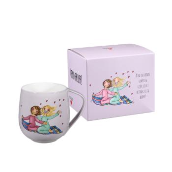 Lykketegning - Vennekrus lilla med gaveeske