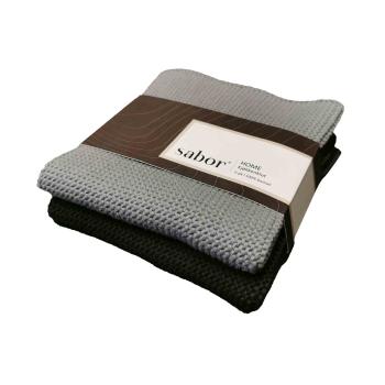 Sabor - Home Kjøkkenkluter 2-pk svart