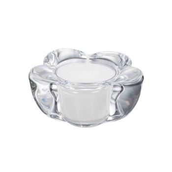 Telysholder Blomst 3,8 cm klar med telys