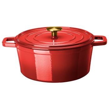 Støpejernsgryte Sabor 4L rød