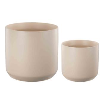 beige blomsterpotter