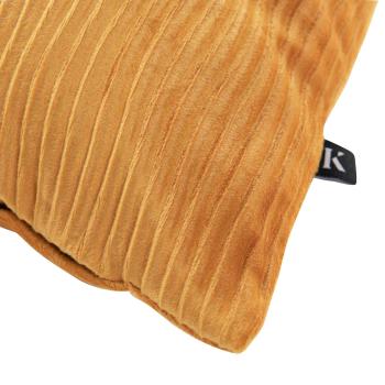 Putetrekk Waves 48x48 cm oker nærbilde