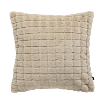 Putetrekk Faux fur ruter 48x48cm