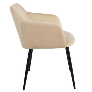 Spisestol Levi velur beige