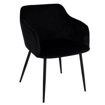 Spisestol Levi velur sort