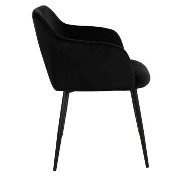 Spisestol Levi velur sort