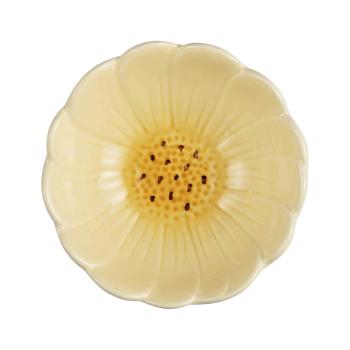 Skål Mia 11cm, lys gul sett ovenfra