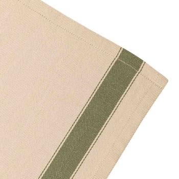 Kjøkkenhåndkle Georg oliven nærbilde