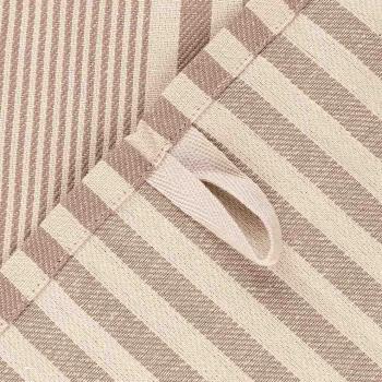 Kjøkkenhåndkle Georg taupe nærbilde