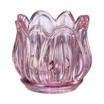 Telysholder Flora 5,5 cm Rosa