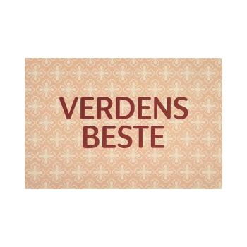 Liggende kort Verdens beste rosa