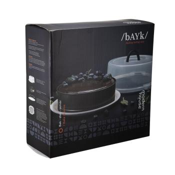 Kakefat med lokk i eske