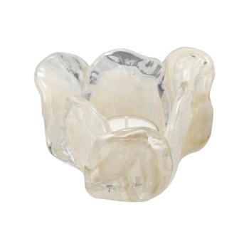 Telysholder Flow 7 cm creme med telys