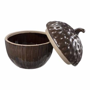 Krukke nøtt stor med lokket av