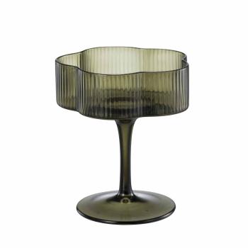 Champagneglass Tira mørk grønn