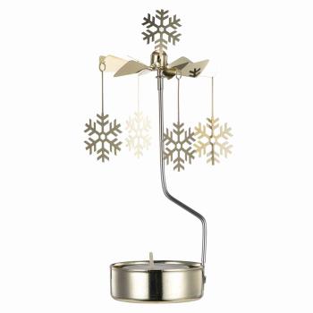 Englespill snøflak med telys