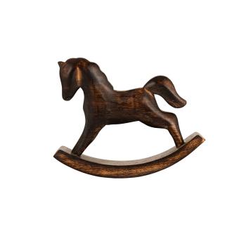 Gyngehest i mangotre 12 cm