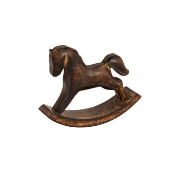 Gyngehest i mangotre 12 cm