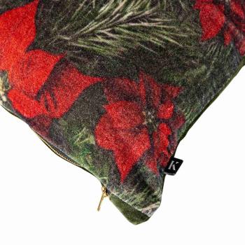 Putetrekk velur Julestjerne 48x48cm nærbilde